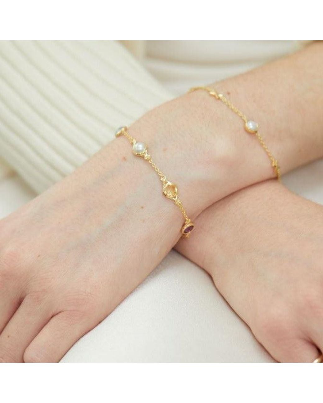 Auree Jewellery Metallic Palma Strength & Courage Gemstone Bracelet
