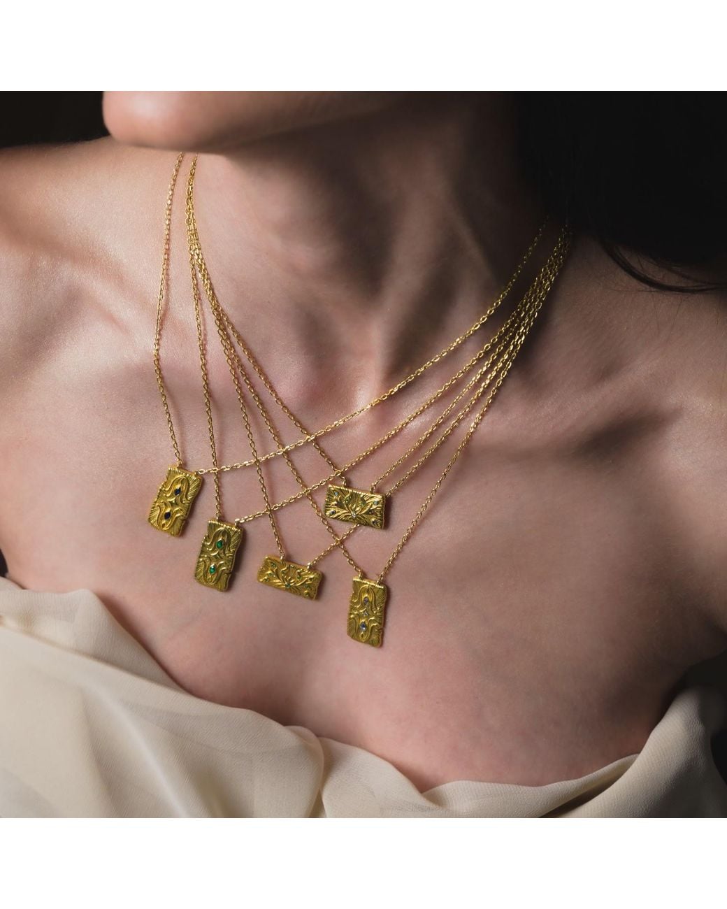 Myrto Katramadou Jewellery Metallic Infinity Necklace-Plated