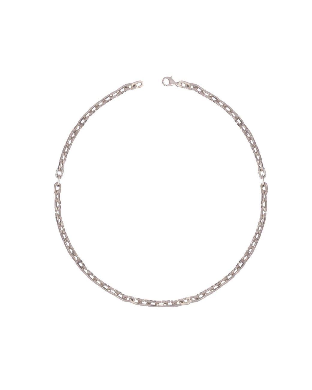 Dime Tribe Metallic Route 66 Chain Necklace for men