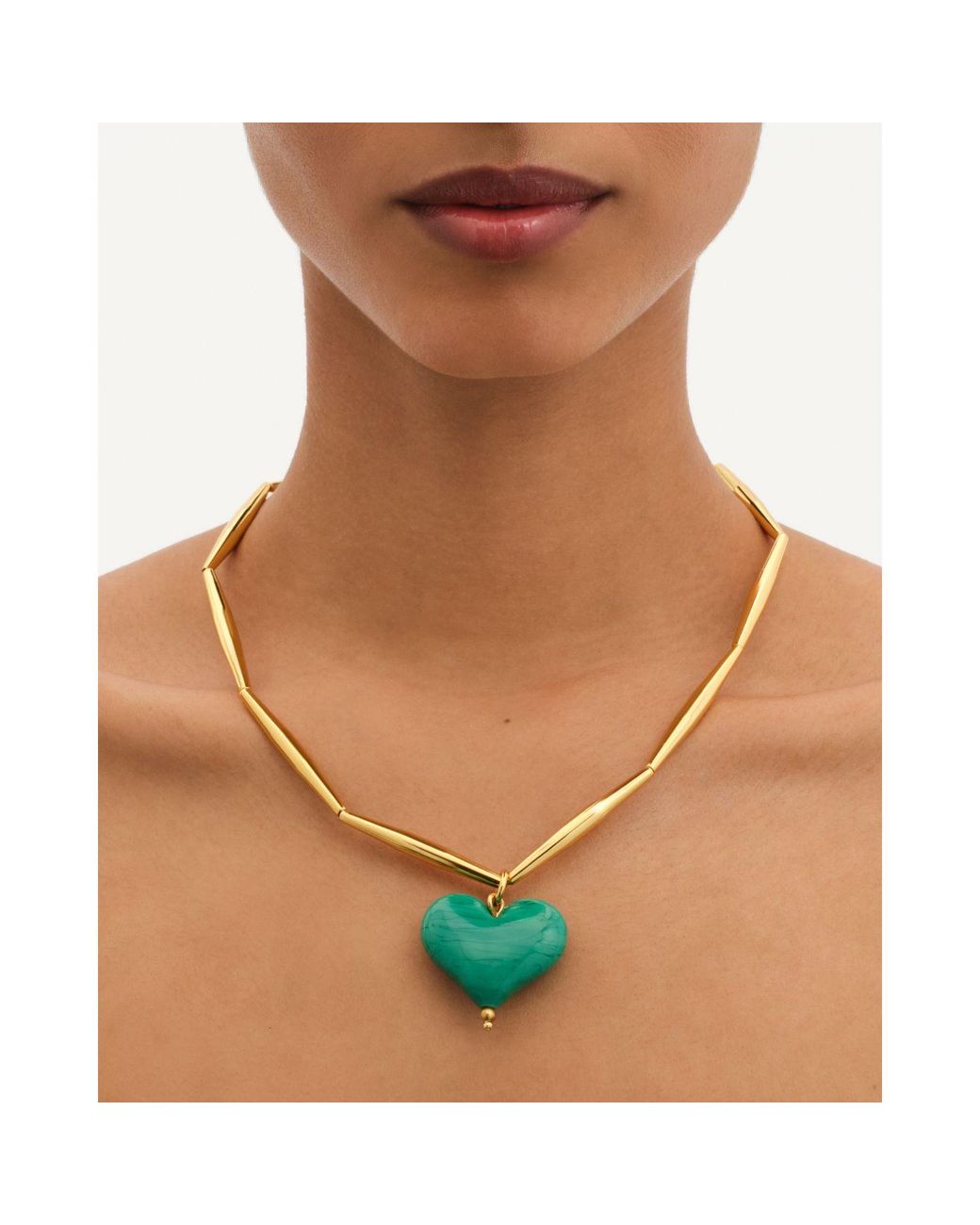 Tohum Design Blue Cuore Necklace – Mint