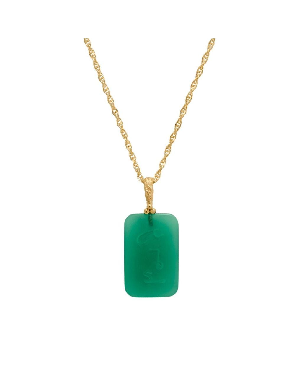 Claire Hill Designs Green F* This S* Chalcedony Necklace