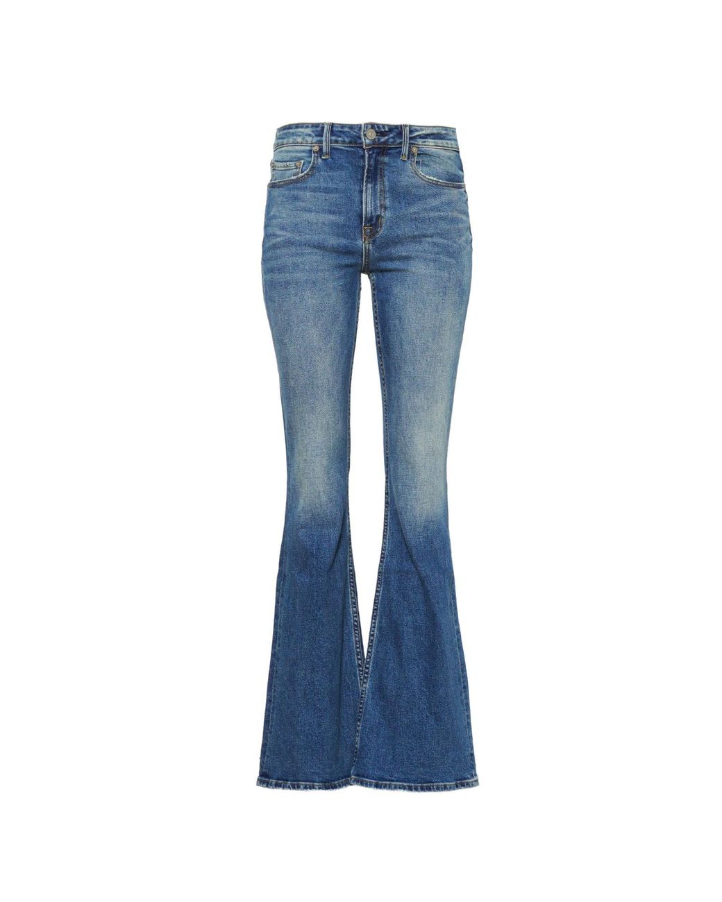 NOEND Blue Grace Mid Rise Flare Jeans