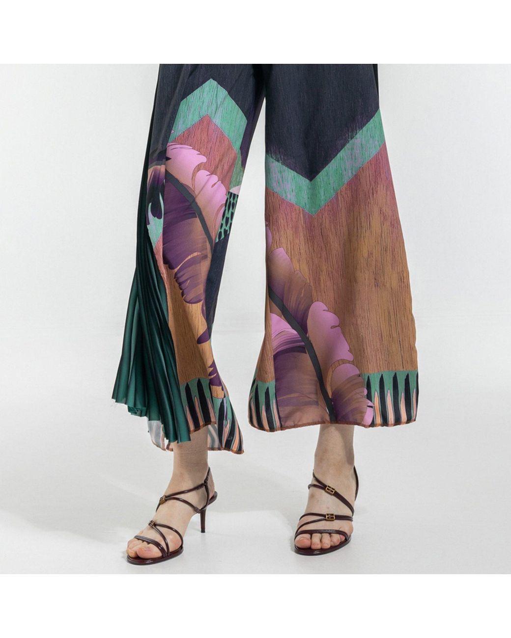 ARTISTA Blue Ivy Wide Leg Pleated Culottes