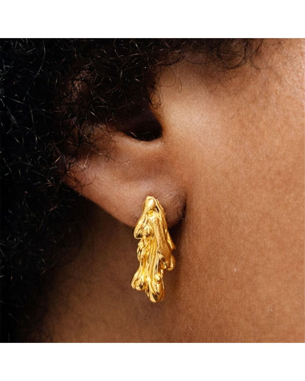 Moca Jewellery Metallic Drop Earrings
