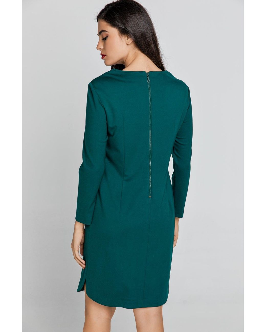 Conquista Green Emerald Sack Dress By