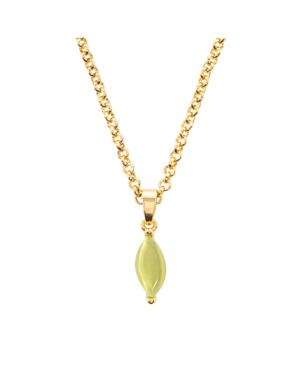 Uchi and Soto Metallic Nekomeishi Cats Eye Pendant