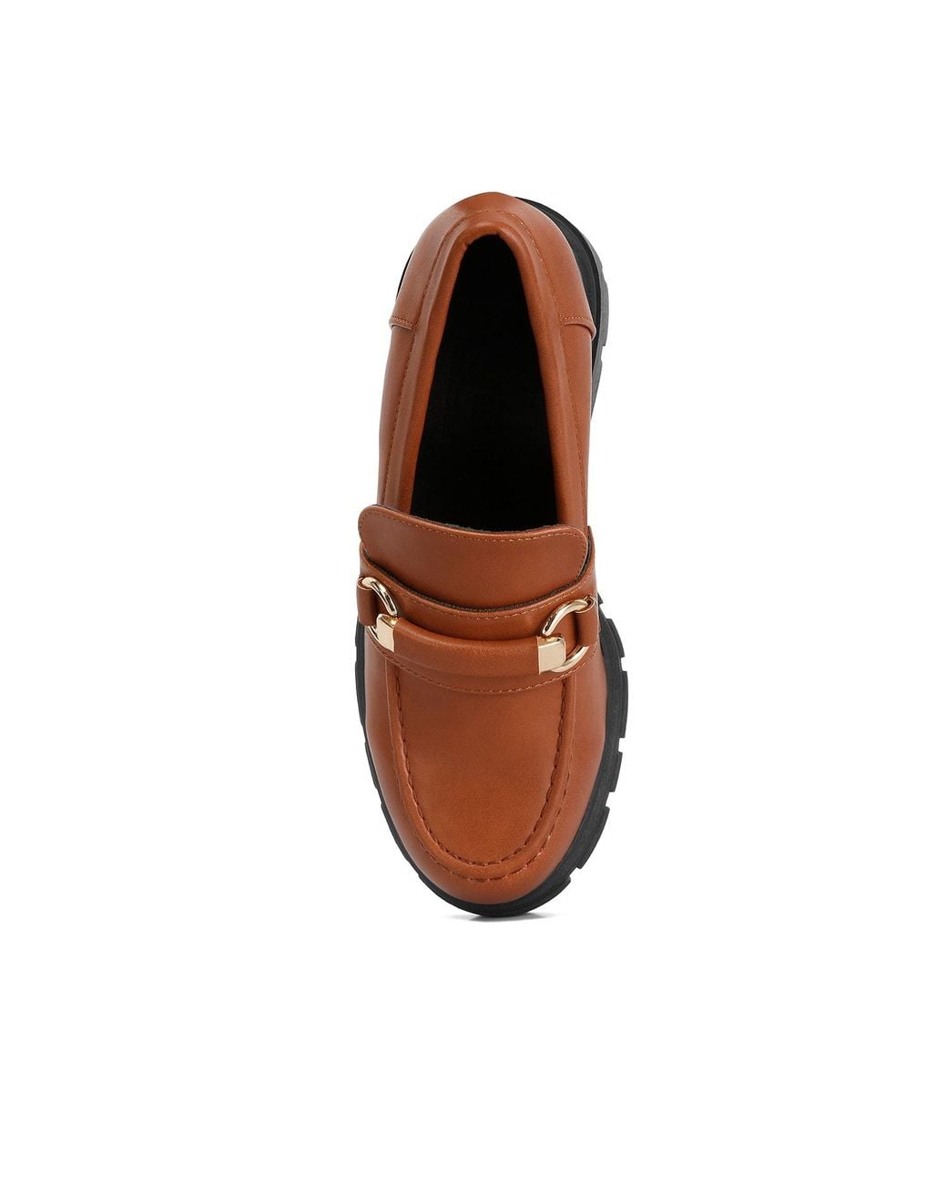 Rag & Co Brown Evangeline Chunky Platform Loafers