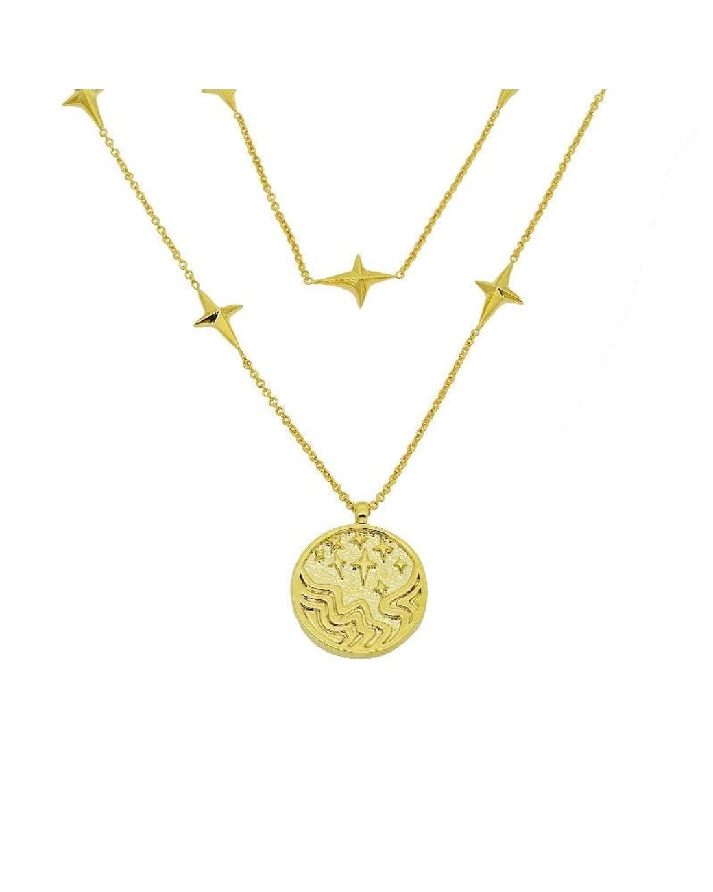 Aurozia Metallic Tarot The Star Layered Necklaces