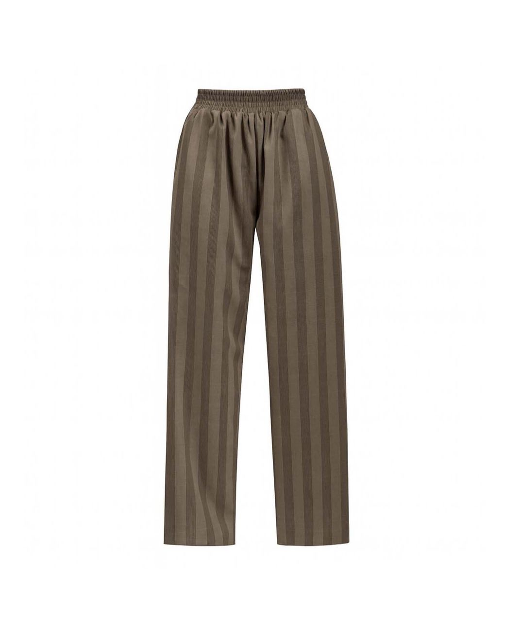 Van Brussel Brown Neutrals Soren Elasticated Waist Trousers