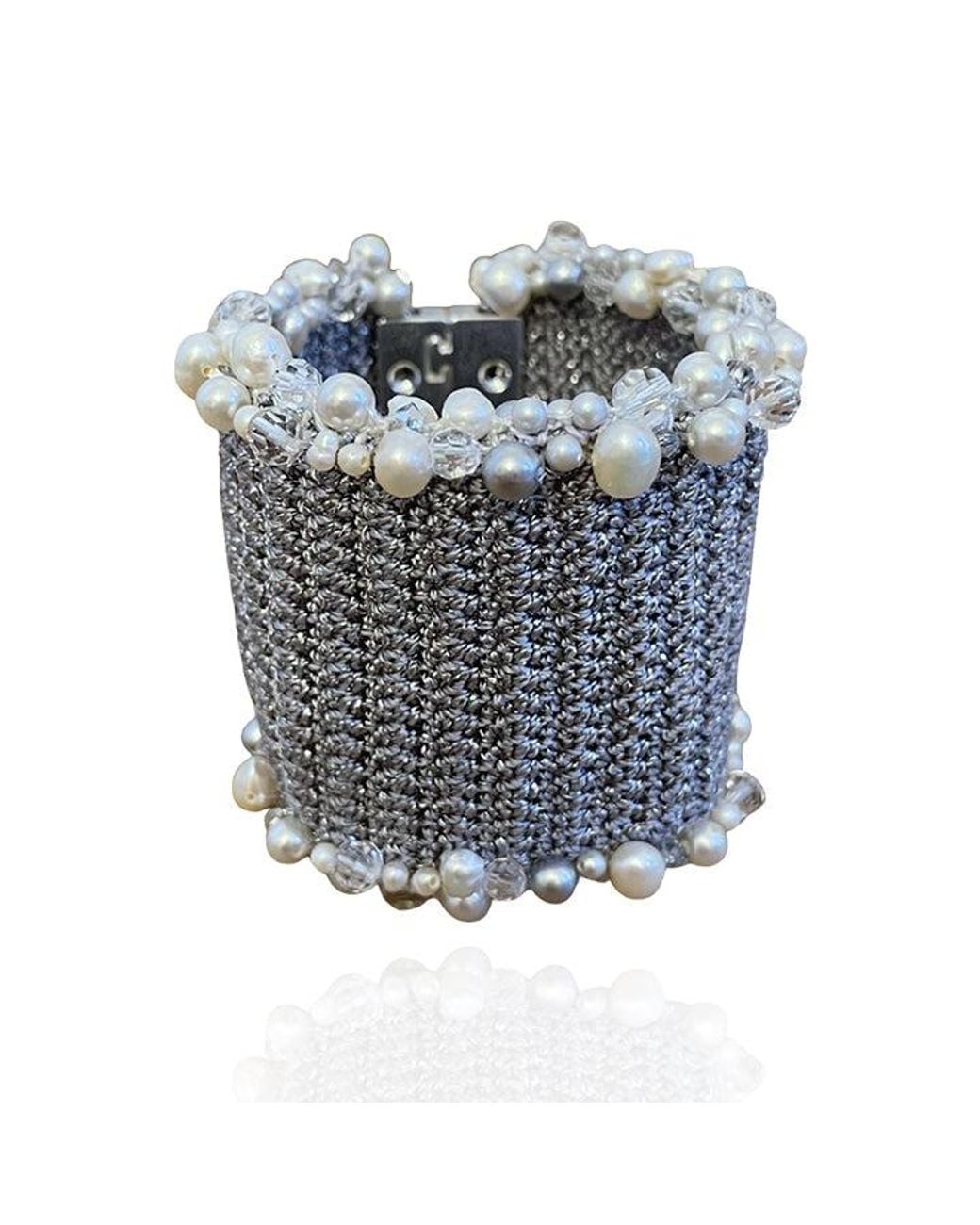 PINAR OZEVLAT Blue Cluster Cuff