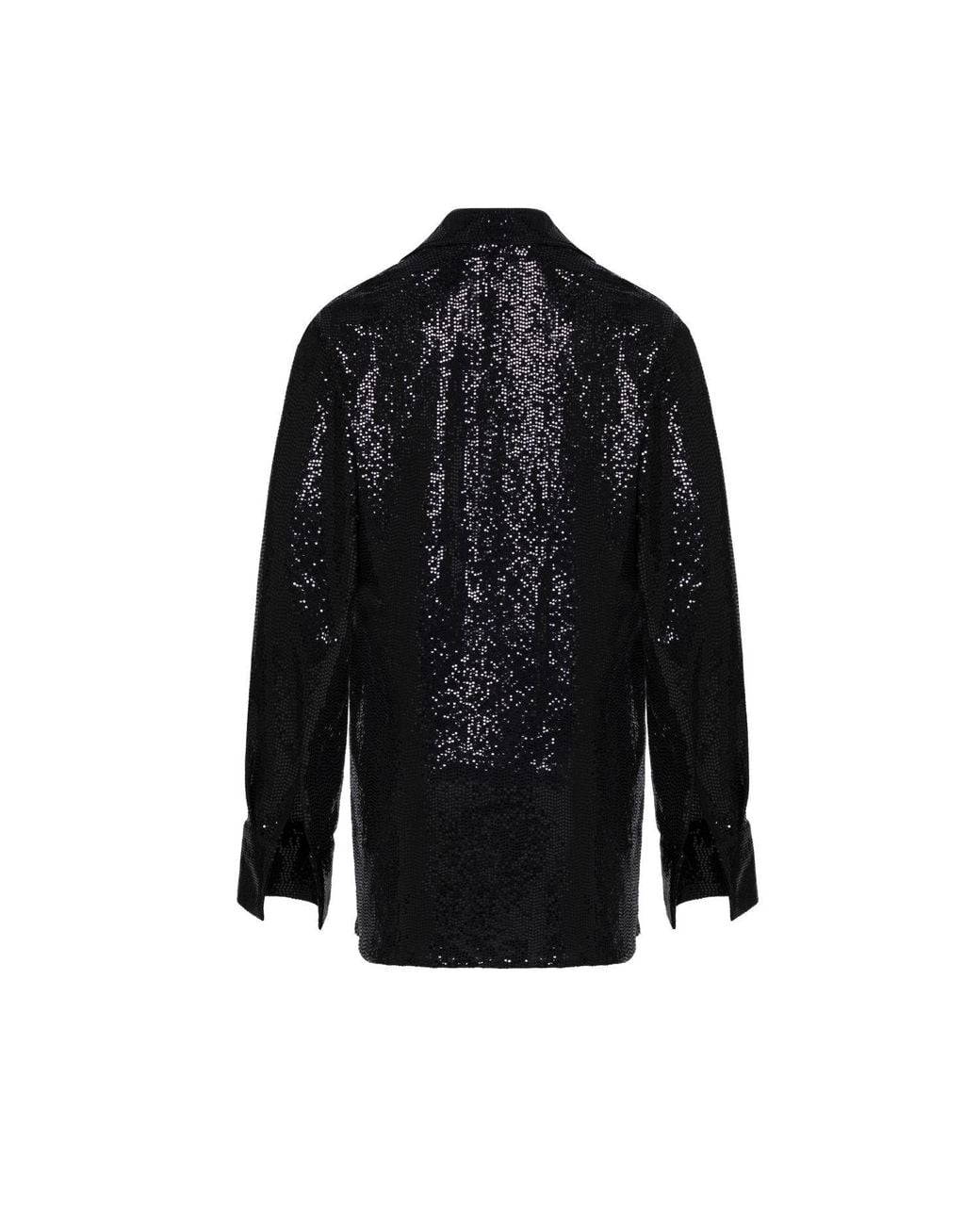 Thisisu Collection Black Camilla Sequin Shirt Dress