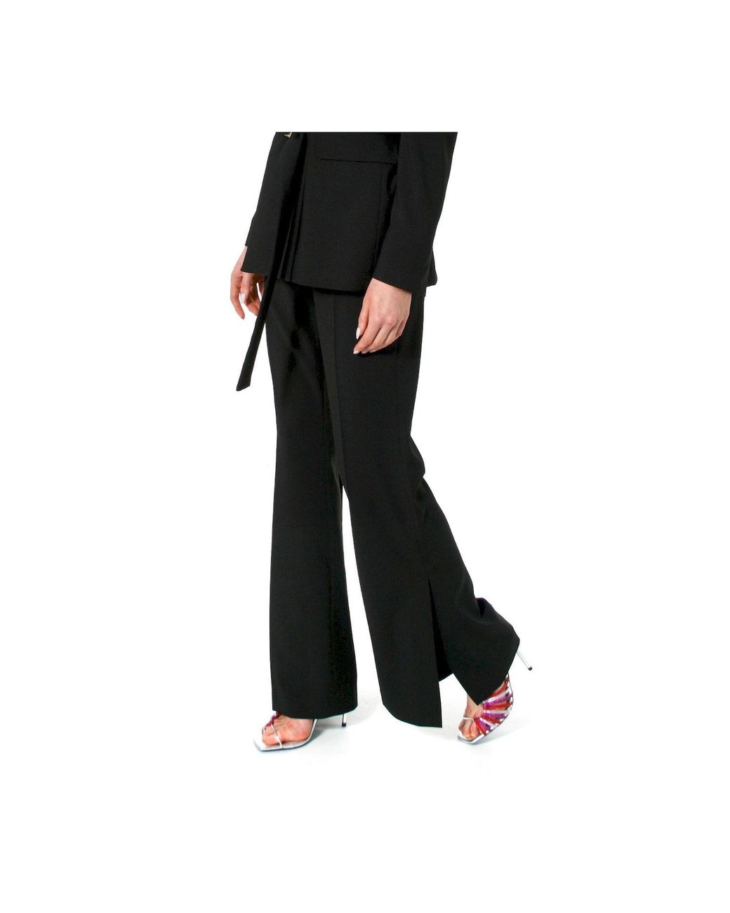 AGGI by HALEWSKI Black Camilla Neutral Flared Trousers -Long