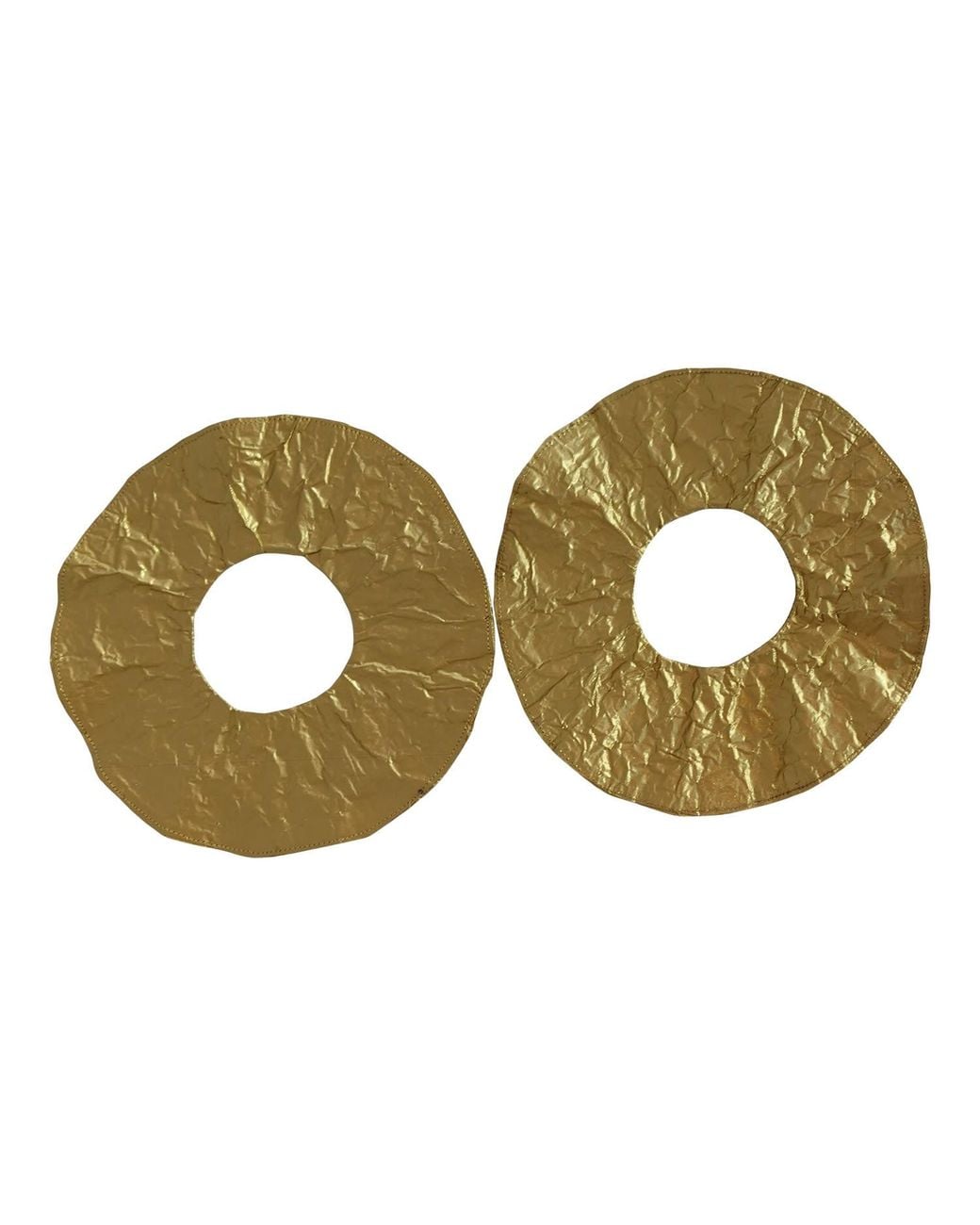 Romer Millinery Green Morphy Moldable Disc Cuffs Set Of Two