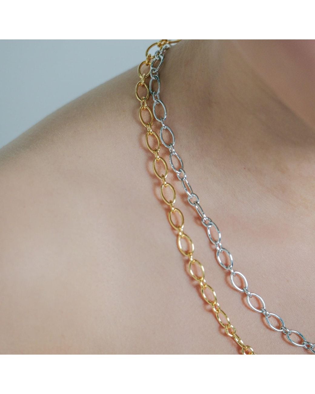 Onia Metallic Citrus Chain Necklace