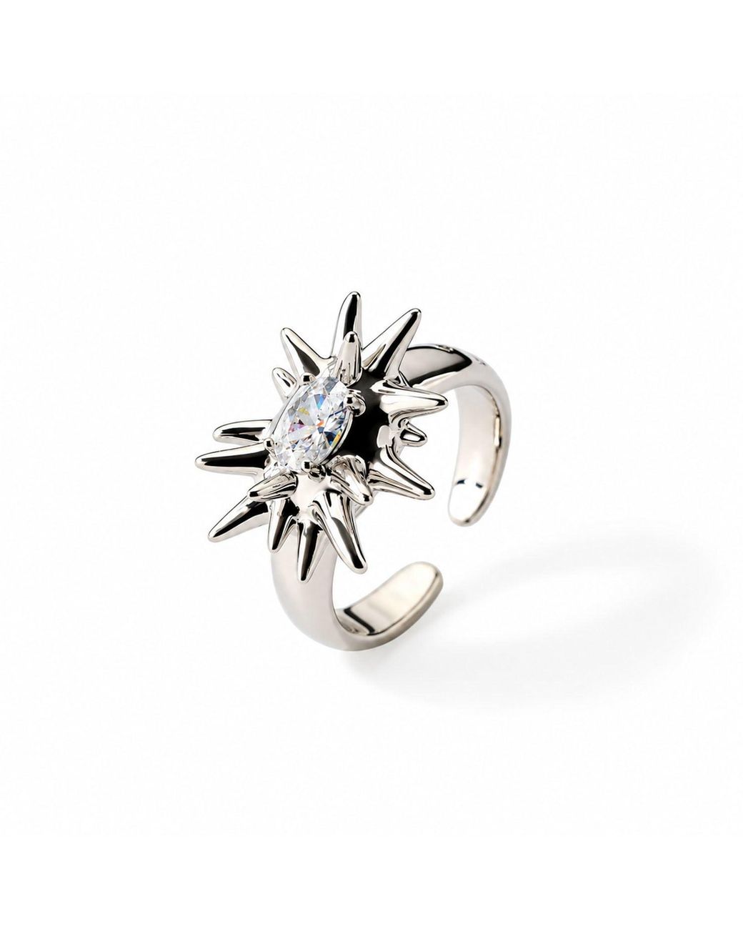 Qibai Metallic Aries Zodiac Ring –