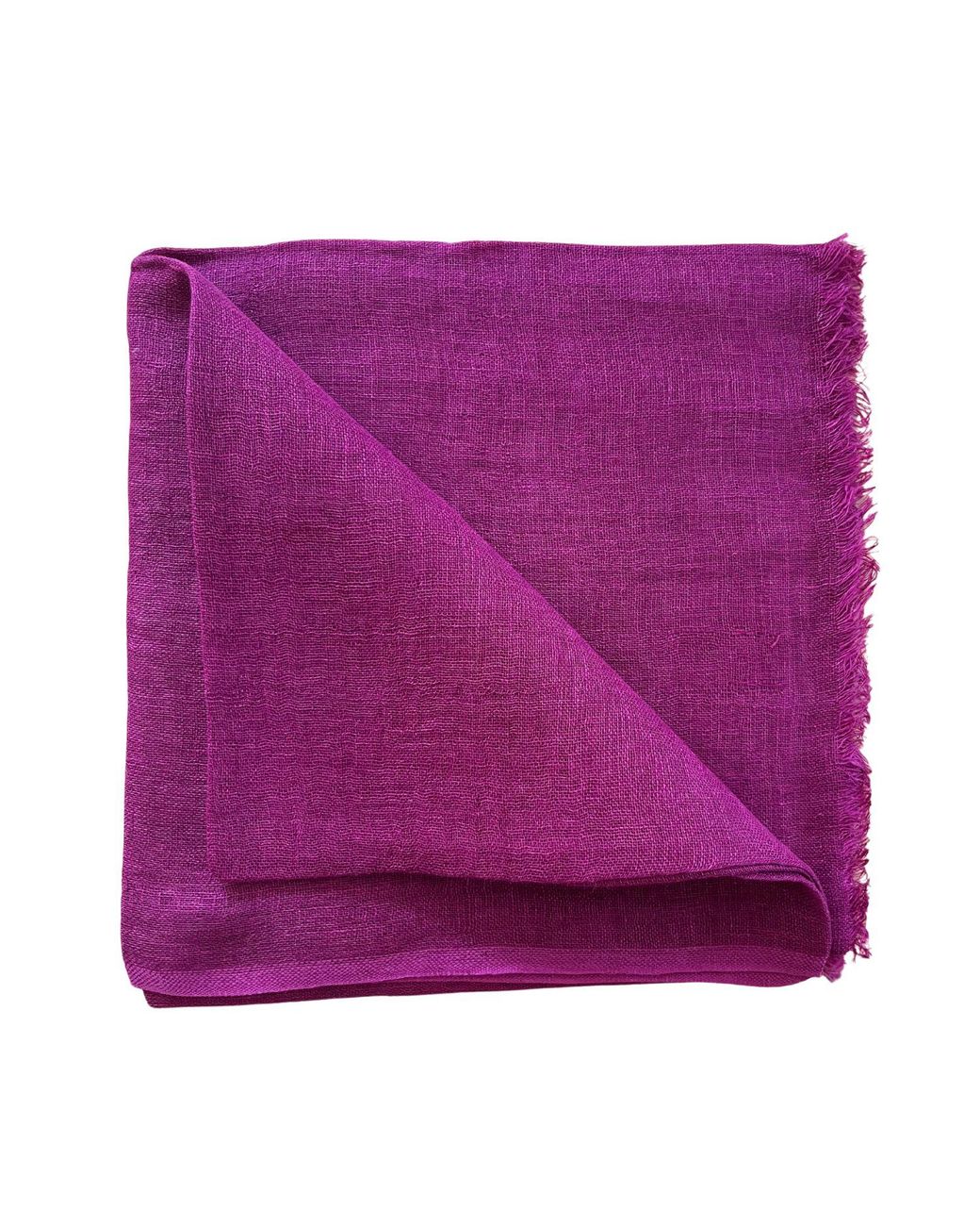 Heritagemoda Purple Classic Plum Summer Handwoven Linen Scarf