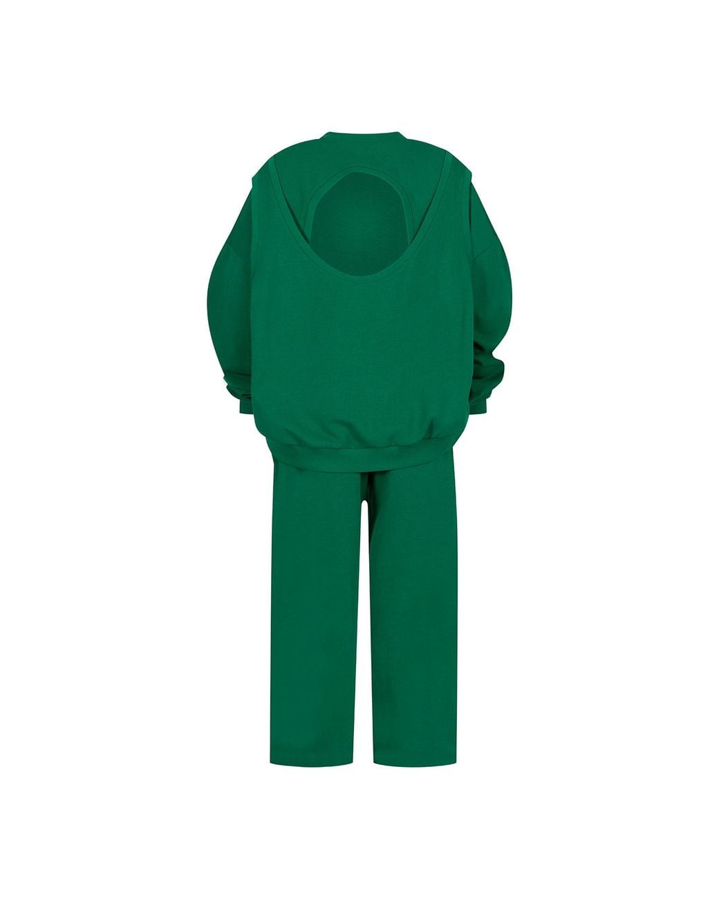 Clothes by Locker Room Green Oversized Sweat Set With Open Back