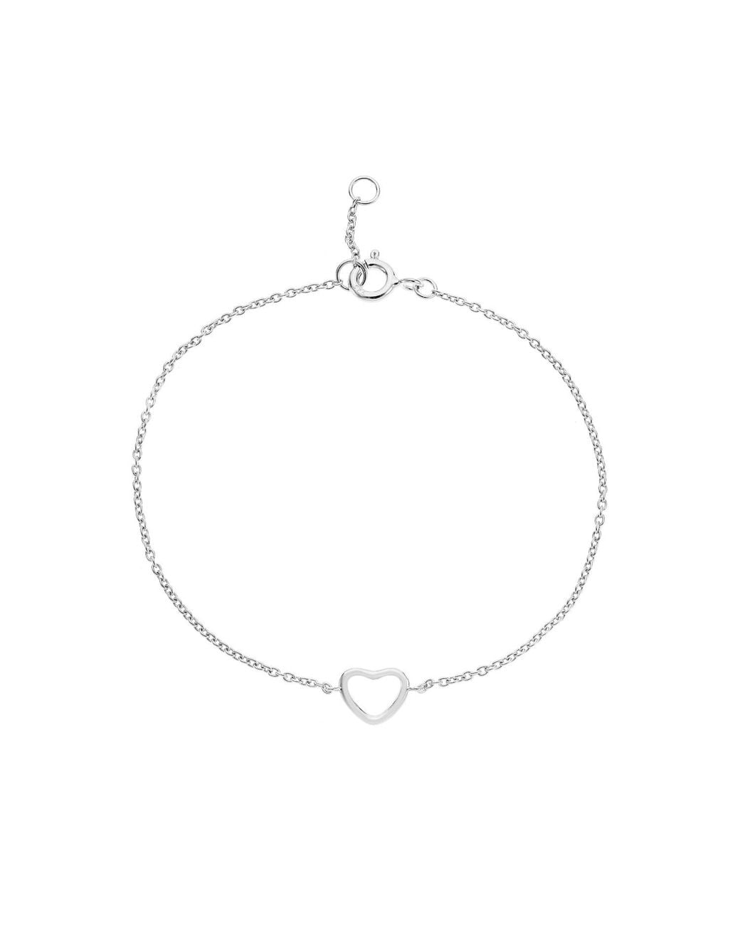Auree Jewellery Metallic Verona Sterling Love Heart Bracelet
