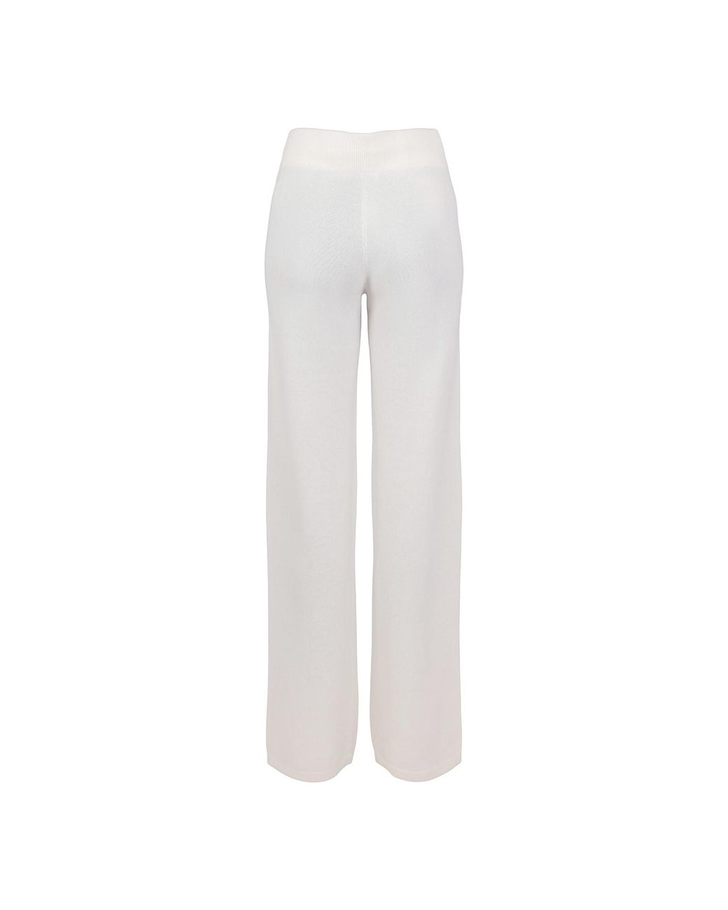 tirillm White Andrea Merino Wool Loose Fitted Trouser- Off