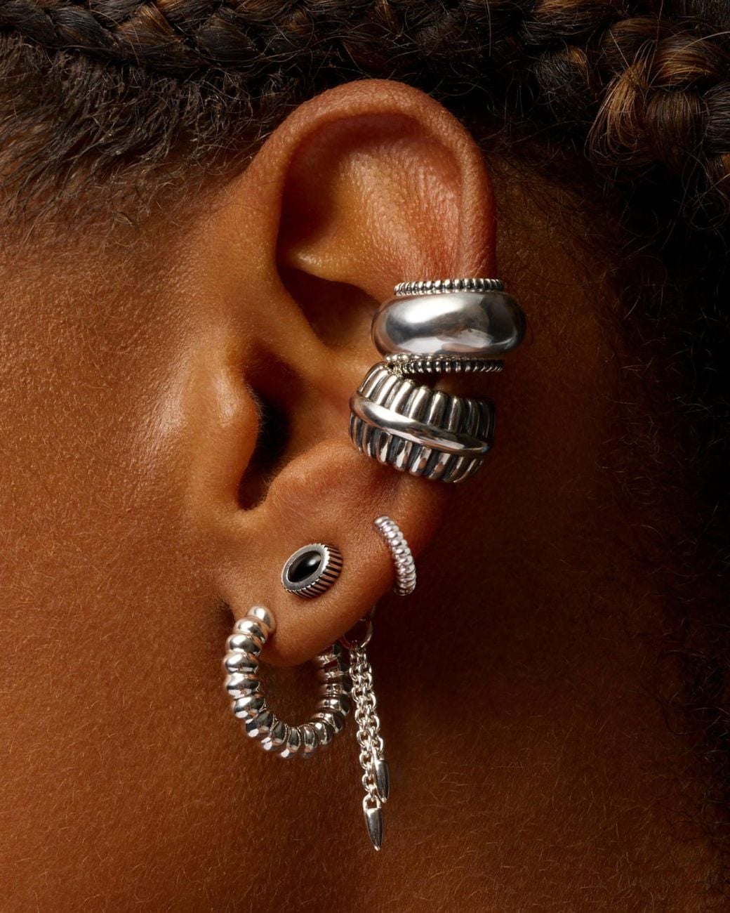 Stone Fruit Metallic Rind Hoops