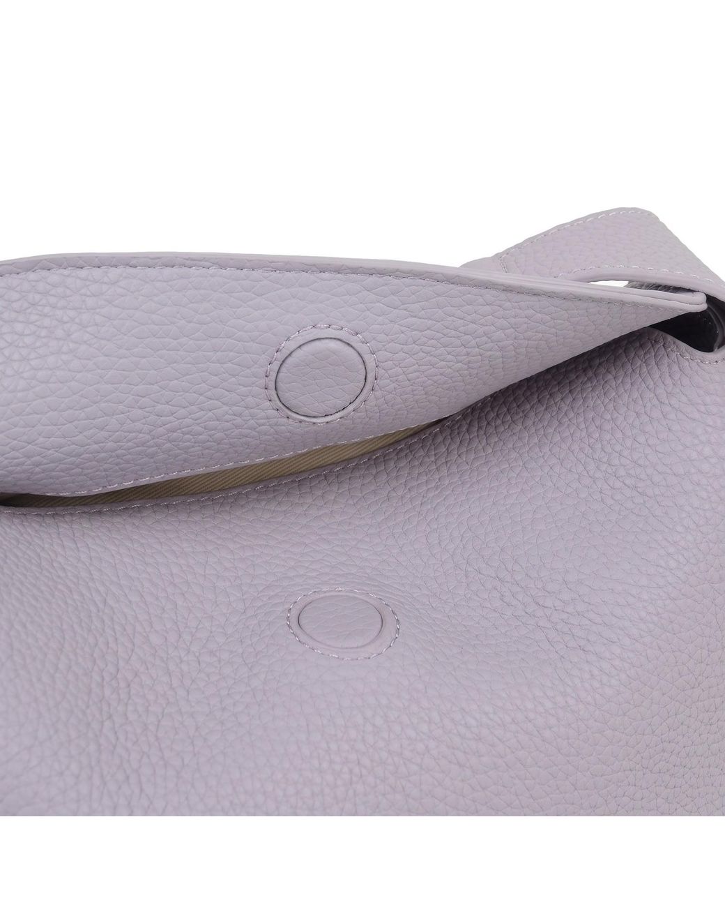 Modenaire Purple Soft Leather Shoulder Bag With Flap Closure And Adjustable Strap