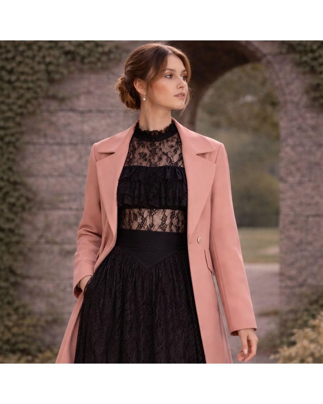 NUMBAT Pink Neutrals Elspeth Cotton Midi Coat