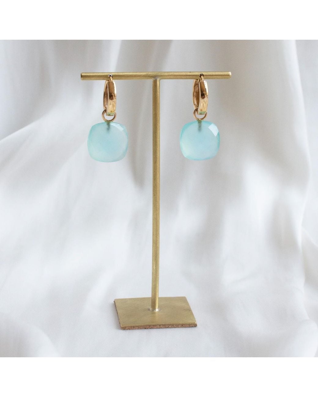 Preeti Sandhu Green 18K Plated Hoops