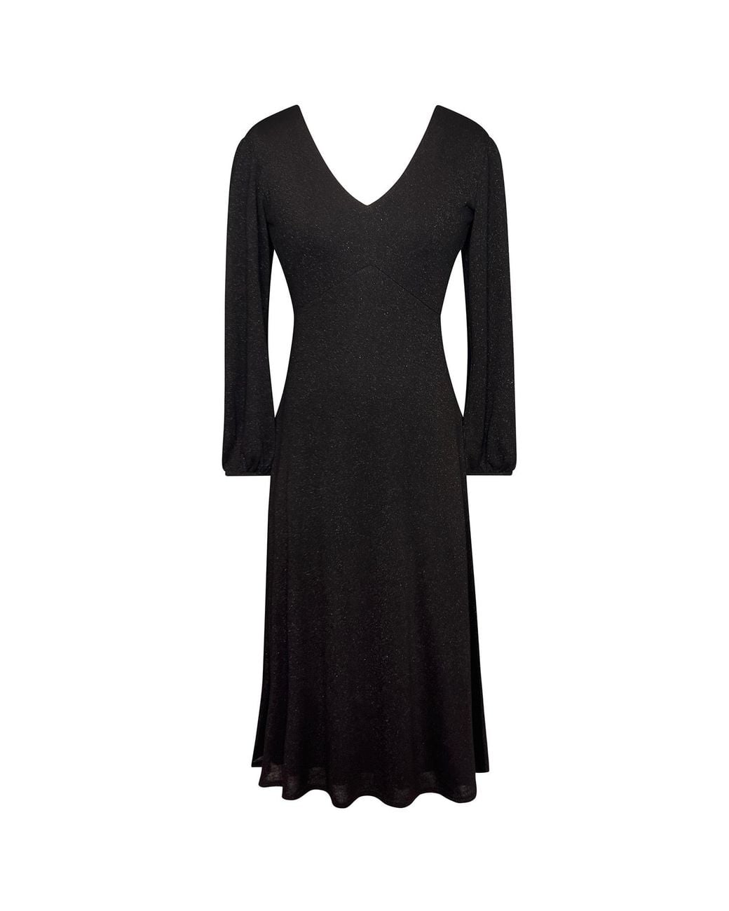 Alie Street London Black Cecilia Midi Dress Glitter