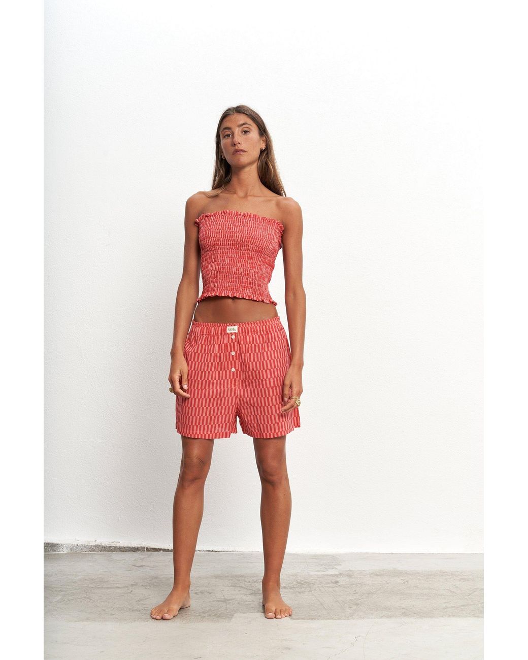 Par & Escala Red Matilda Boxer