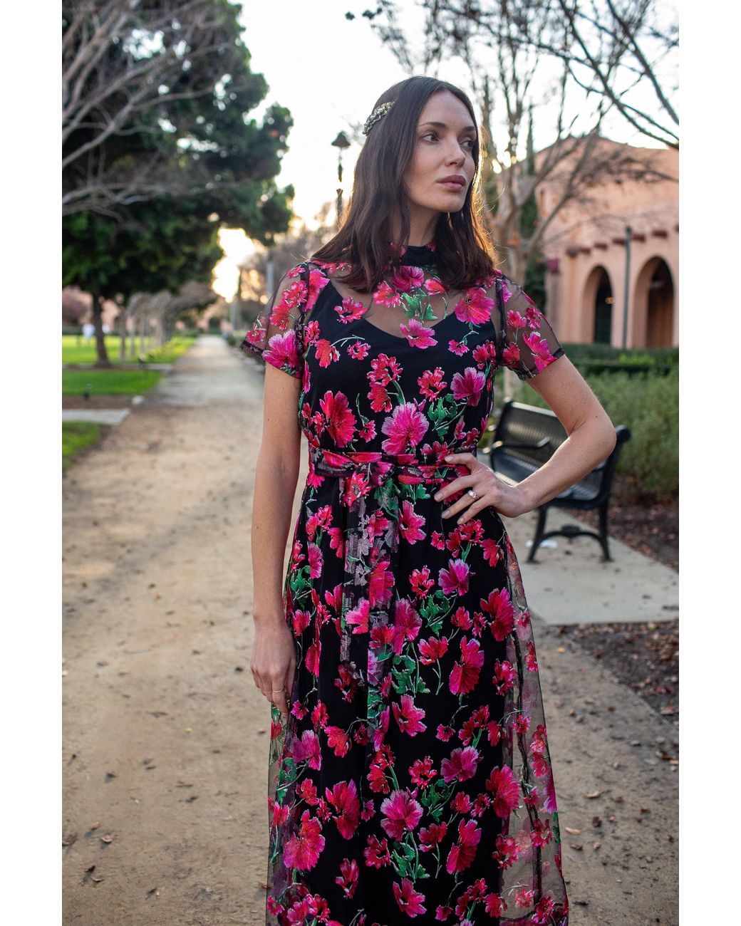 Jennafer Grace Red Jj Maxi Dress