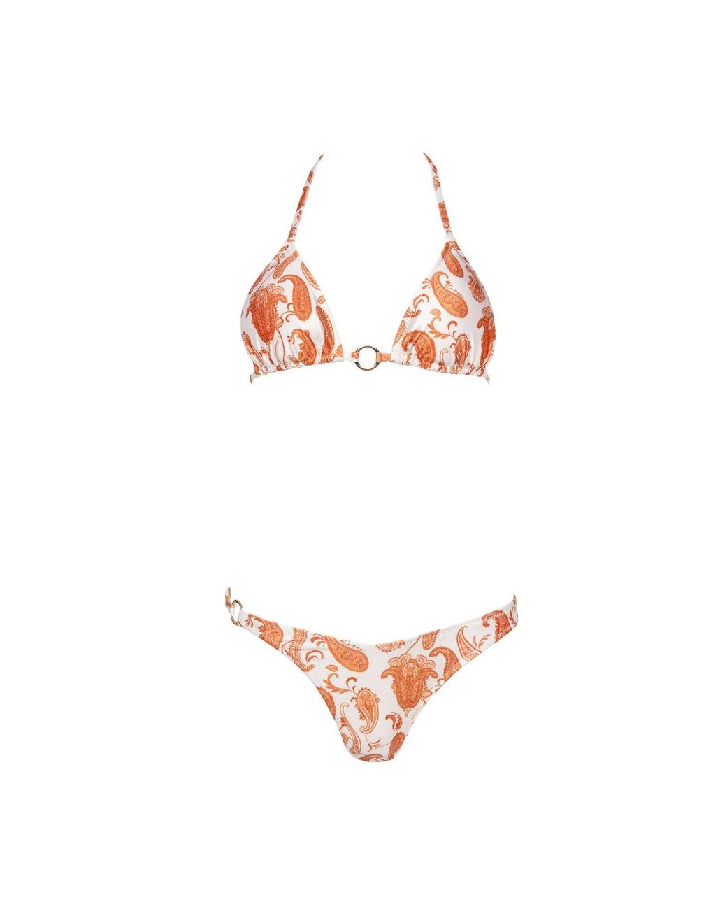 Forever Young the label Orange Neutrals Cream Paisley Bikini Set