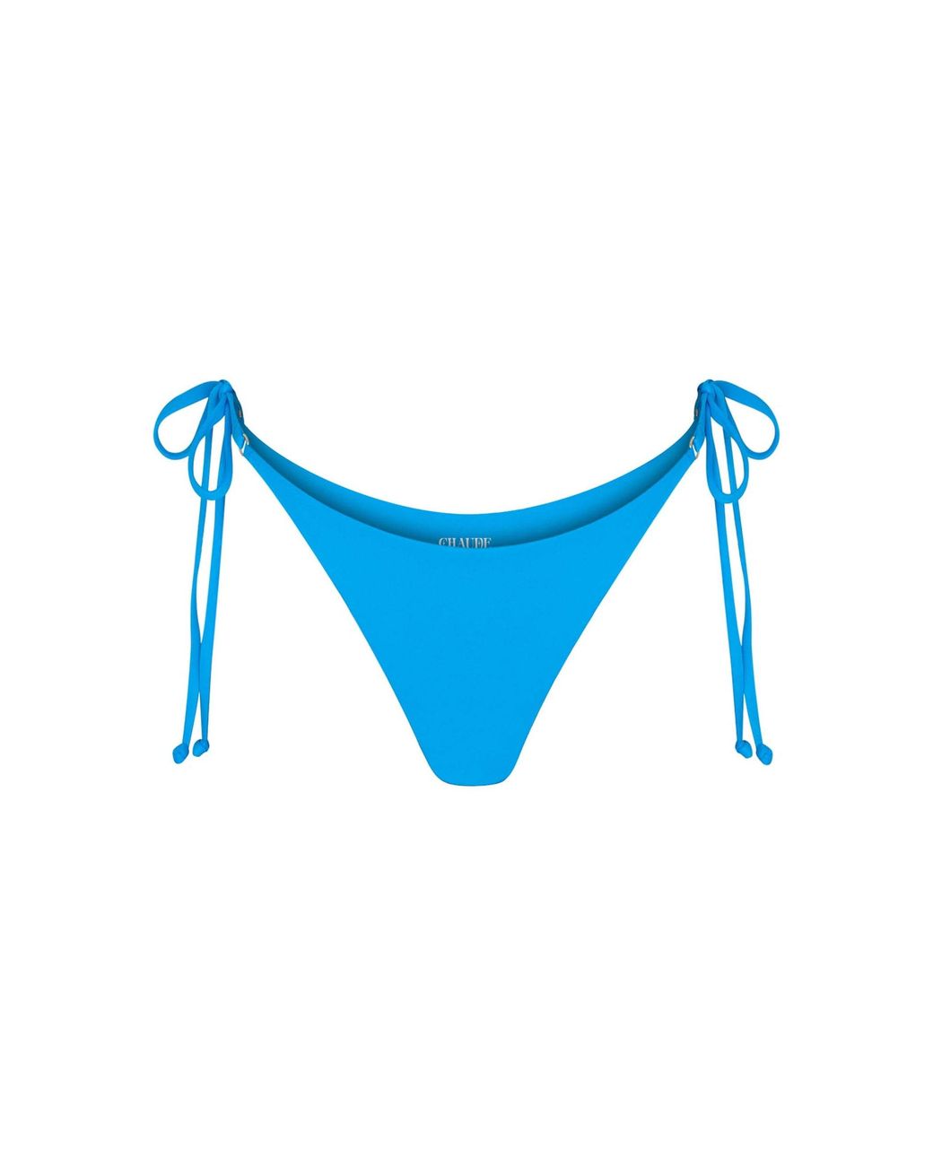 Chaude Swimwear Blue Toni Triangle String Bottoms