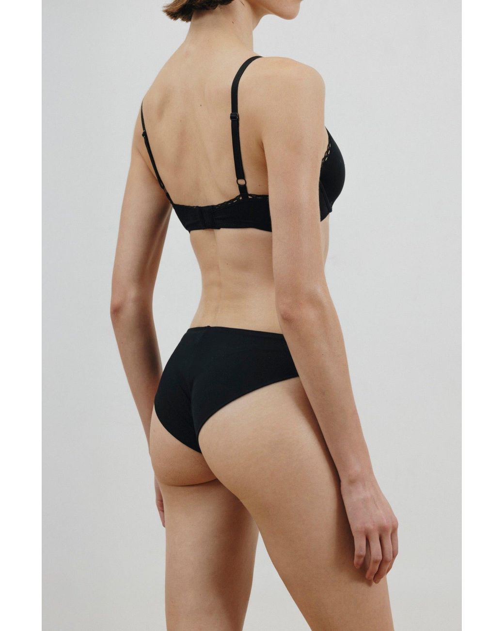 Verdant Intimates Black Modal Air Full Bra