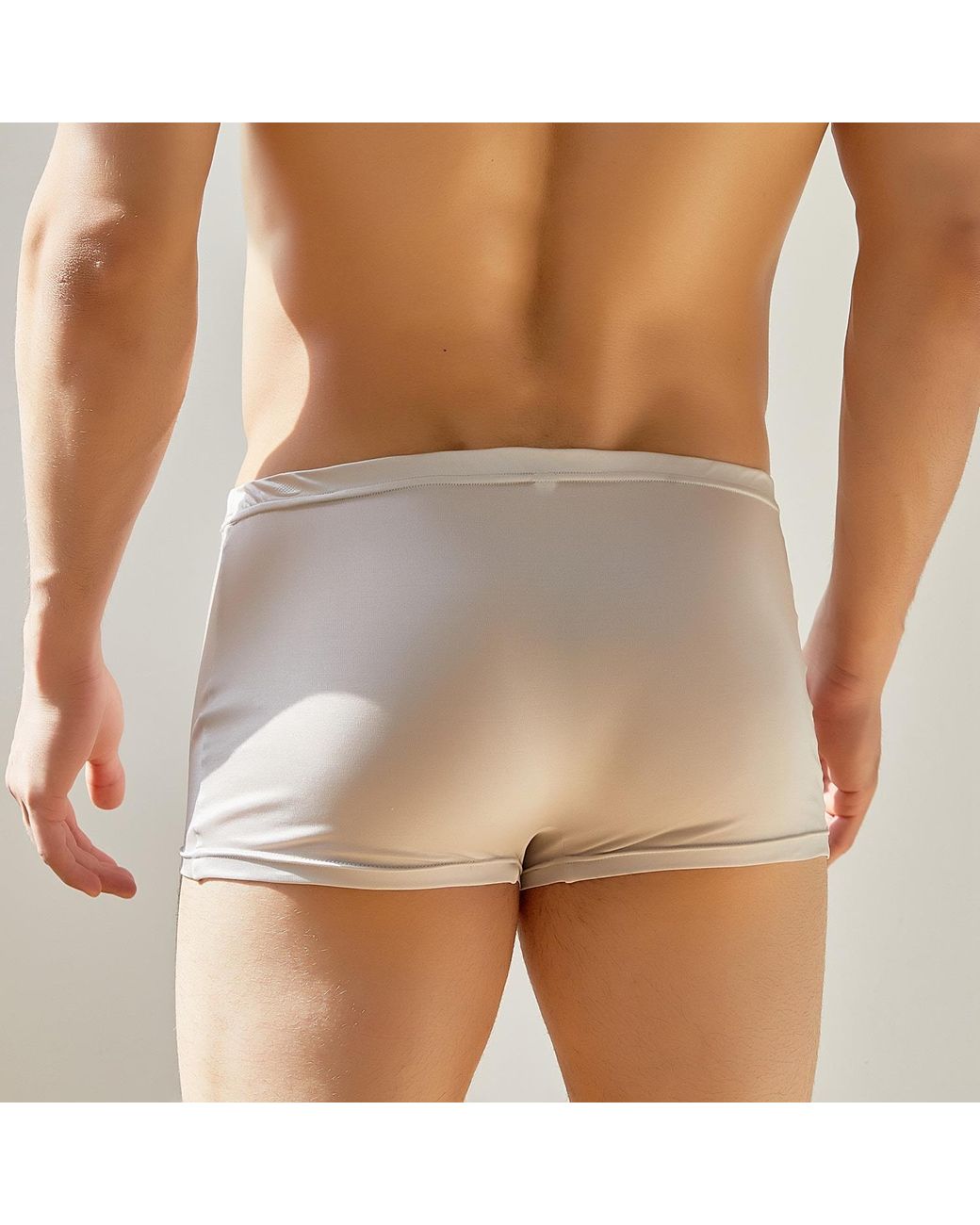 Soft Strokes Silk Gray Set Of Two Knitted Silk Trunks for men