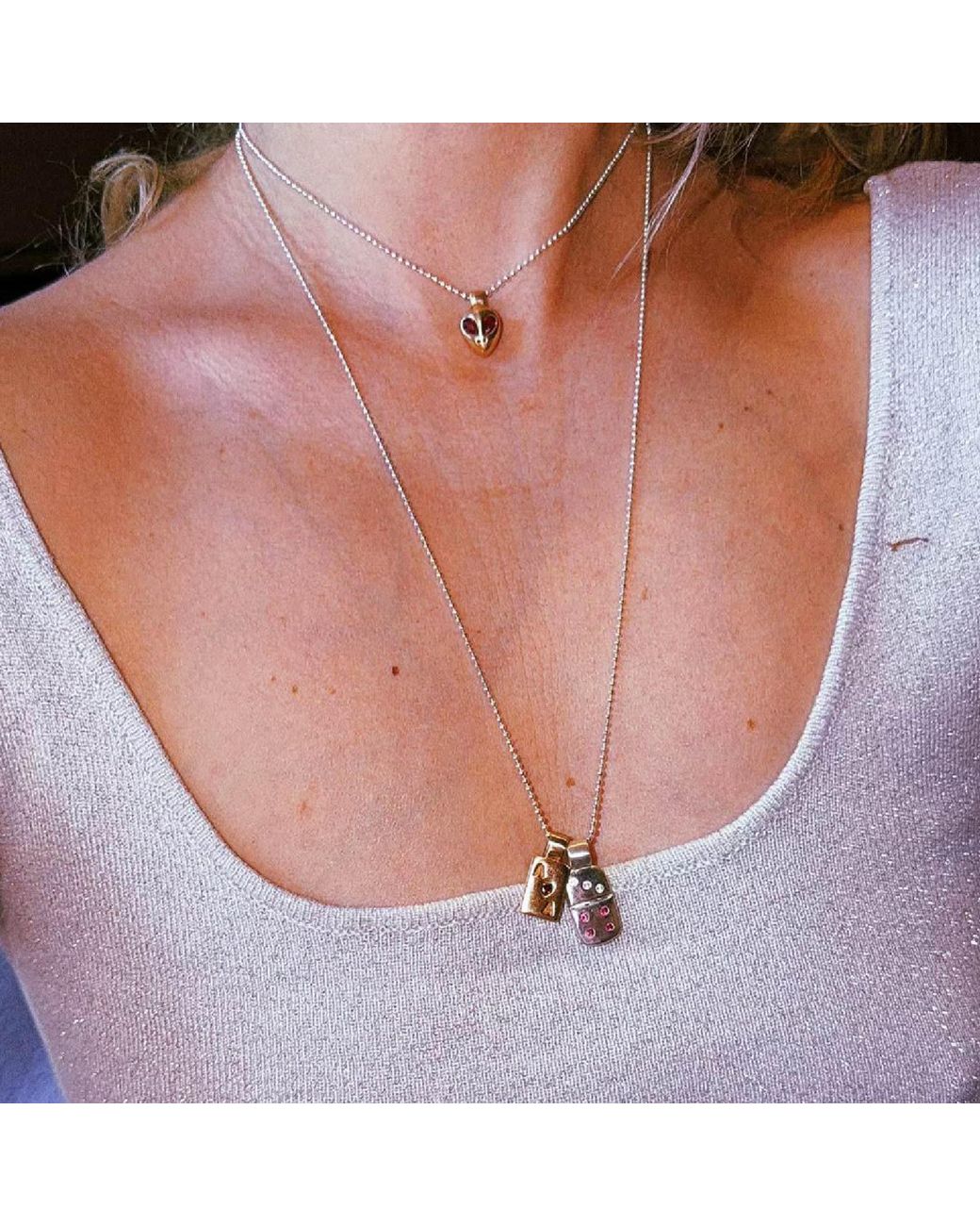 The Lila Lobster Pink Rose Alien Charm Bronze