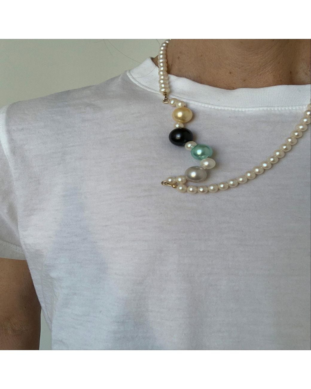 Florentis Jewellery Metallic Not Your Mother's Pearls Necklace