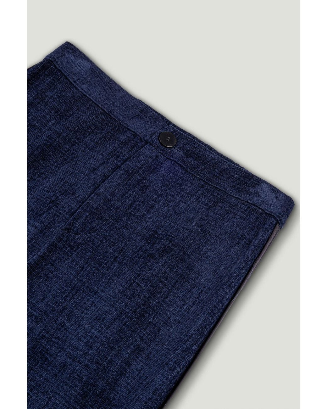 Nocturne Blue Wide Leg Chenille Trousers