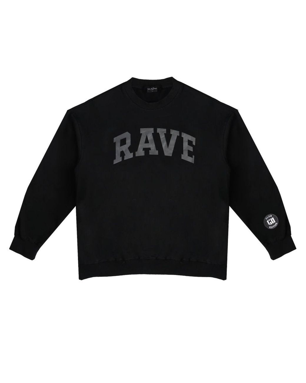 Rave on Trend Black Oversized Rave