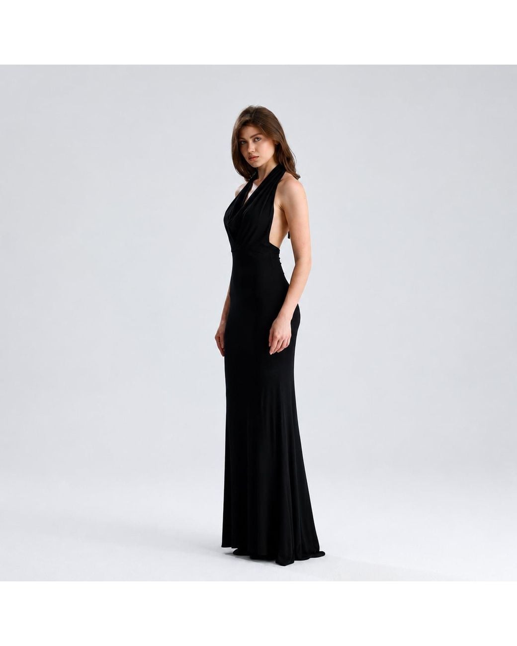 Maison De Gala Black Selene Noir Gown
