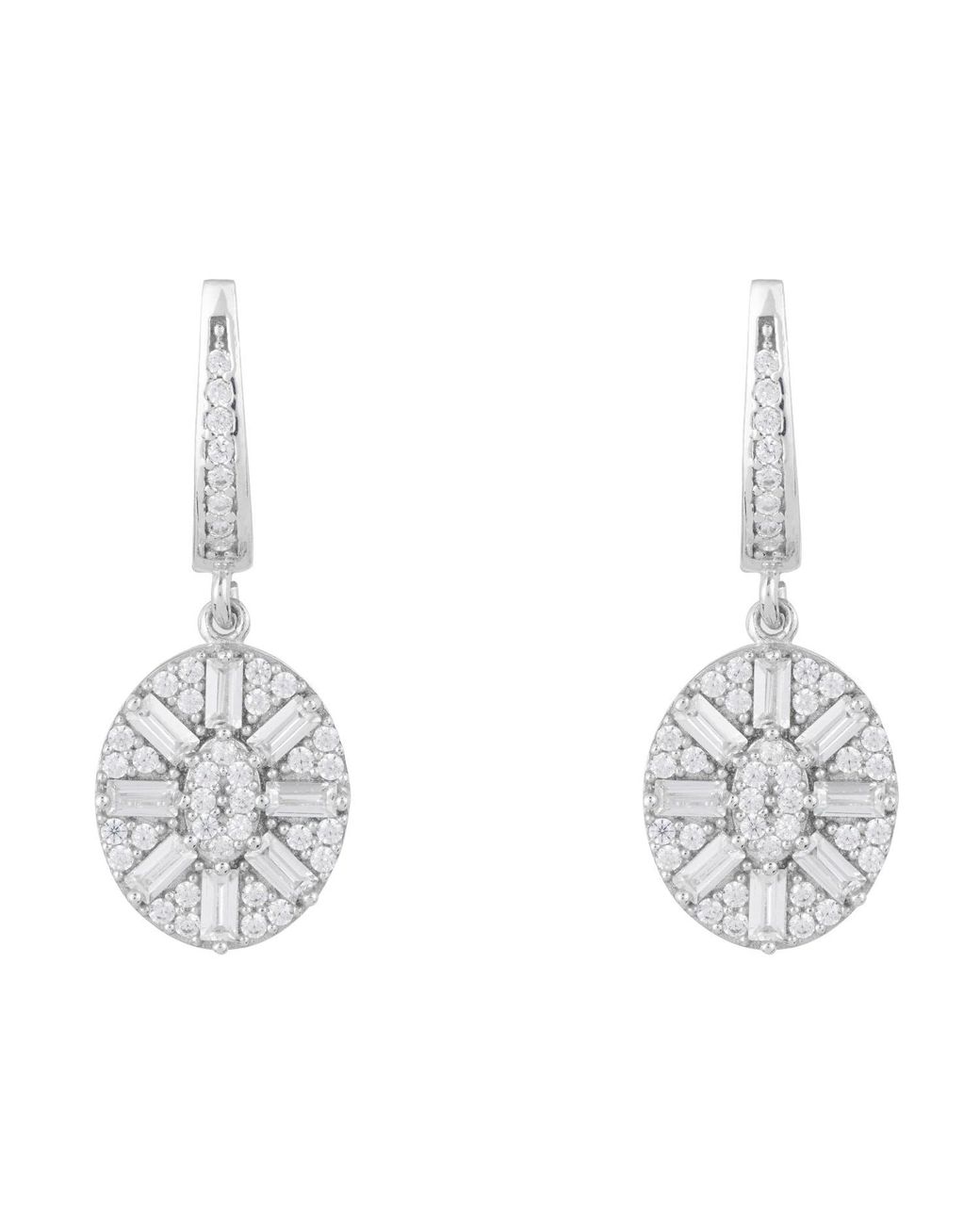 Ballinger Jewellery Metallic Uptown Oval Drop Earrings