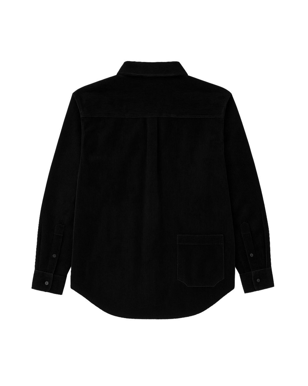 Éclectique Black Corduroy Button-Up Shirt for men