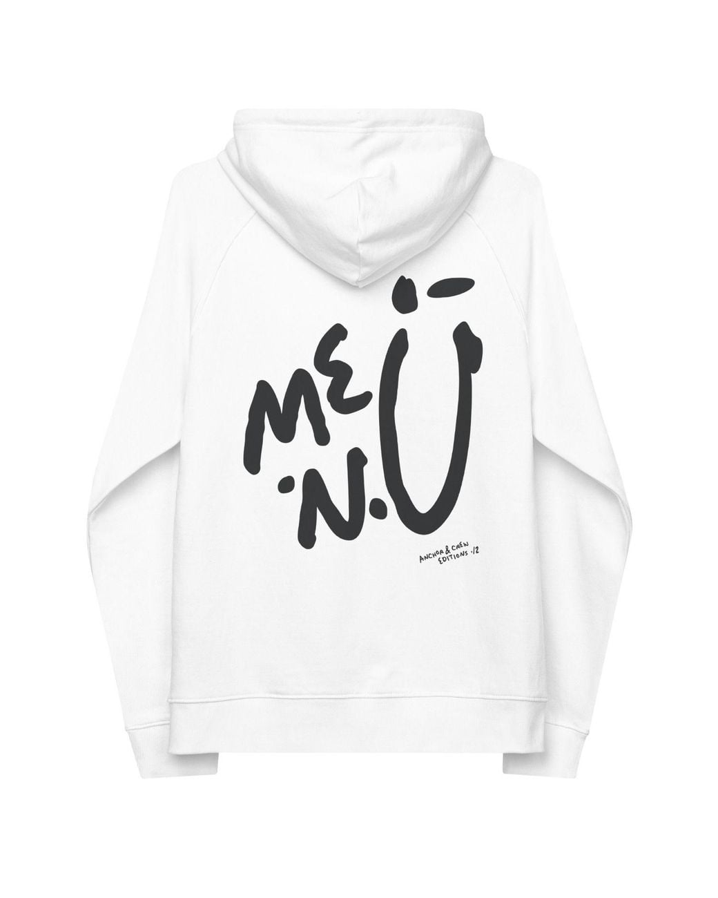 Anchor and Crew White Twelve Me.N.U Editions Organic Cotton Hoodie