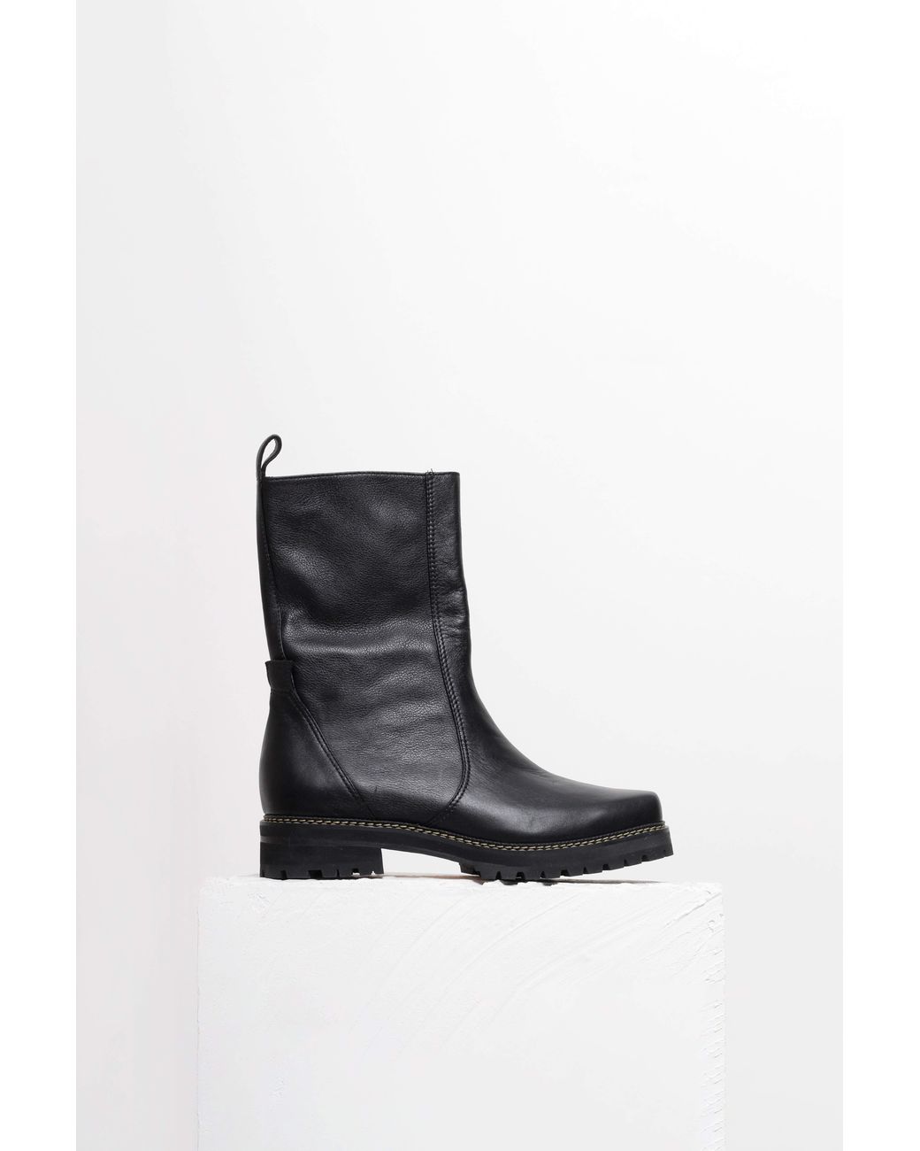 Mafalda Black Isis Mid Calf Boots