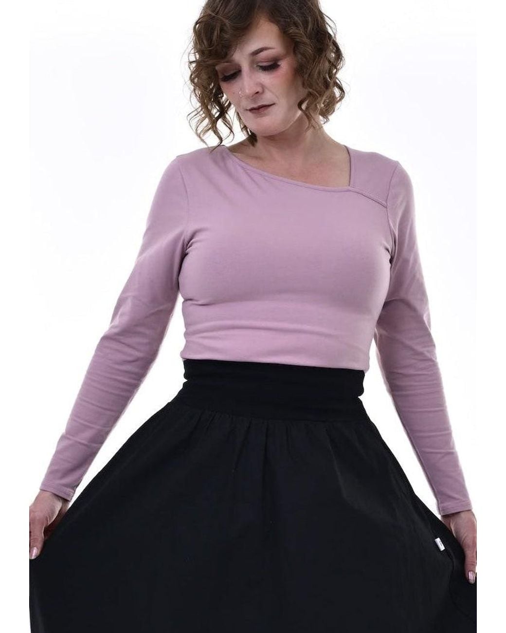 Frock Tales Purple Avalon Asymmetric Top