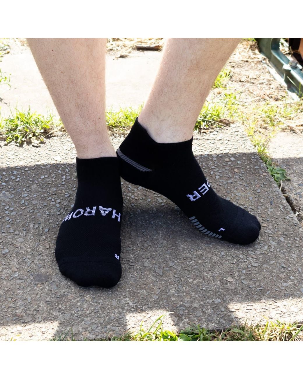 Peper Harow - Made in England Black Reversible Luxury Sports & Aero Trainer Gym Socks Bundle for men