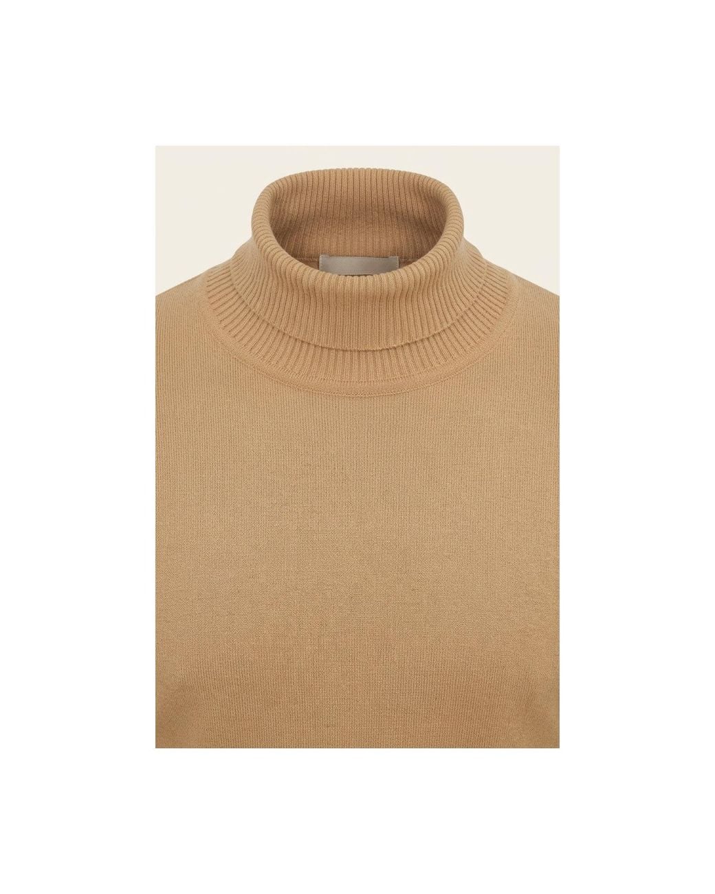 Ron Tomson Natural Neutrals Roll Neck Knit Sweater for men