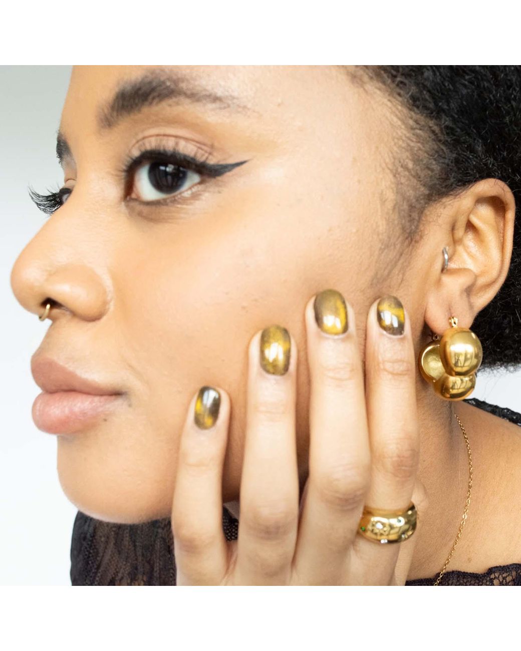 Superdivajewellery Metallic Bubble Earrings