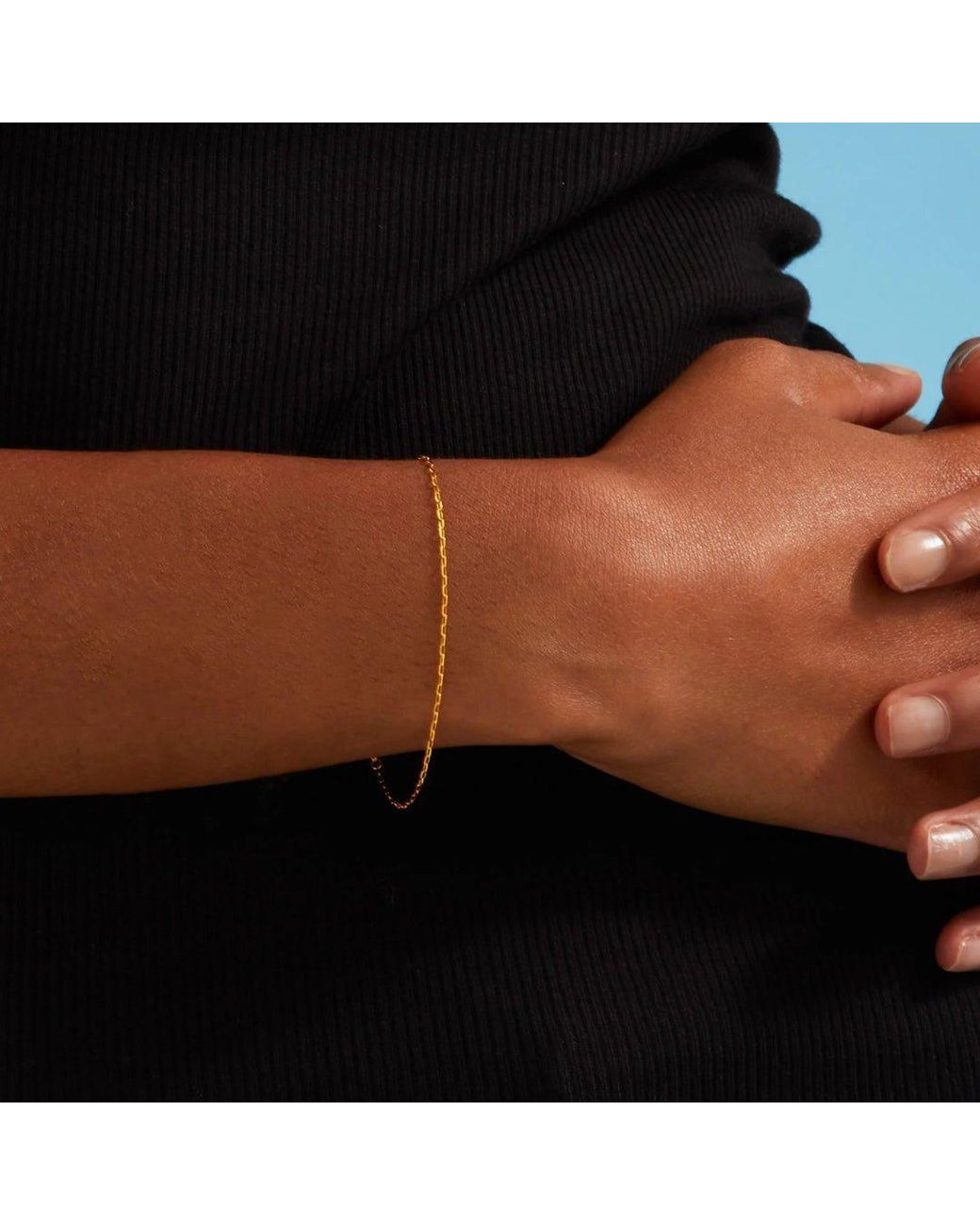 7879 Metallic Cable Chain Bracelet