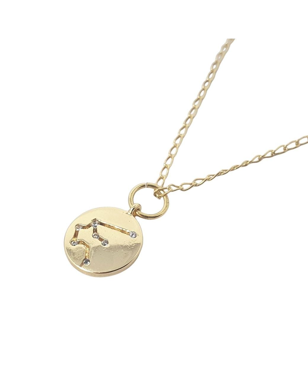 Sophelia Metallic Aquarius Plated Constellation Star Map Pendant Charm Necklace