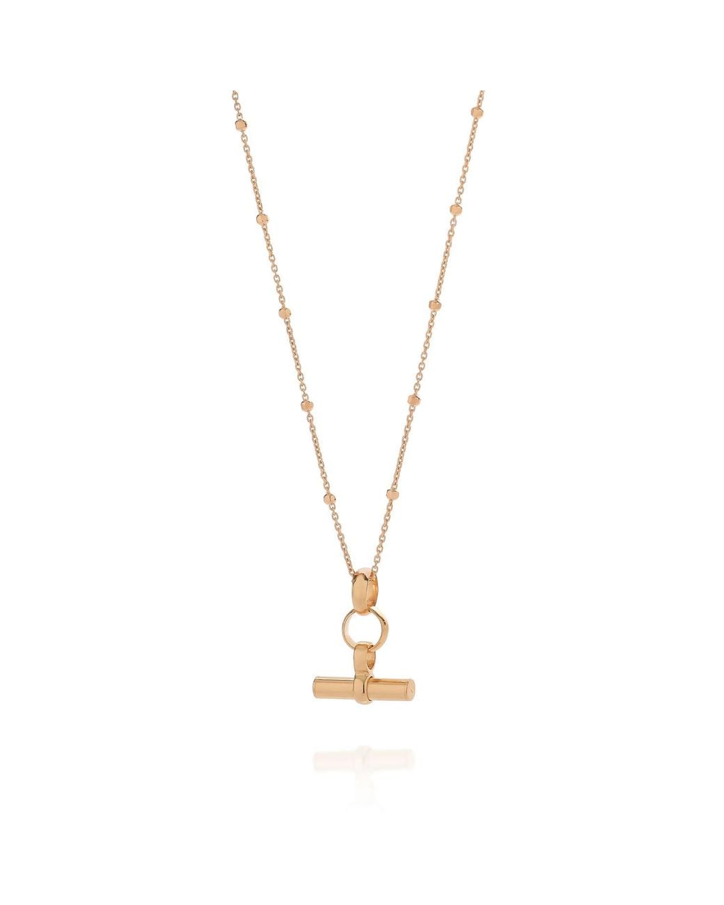 Nellou Jewellery Metallic Mini T Bar Necklace